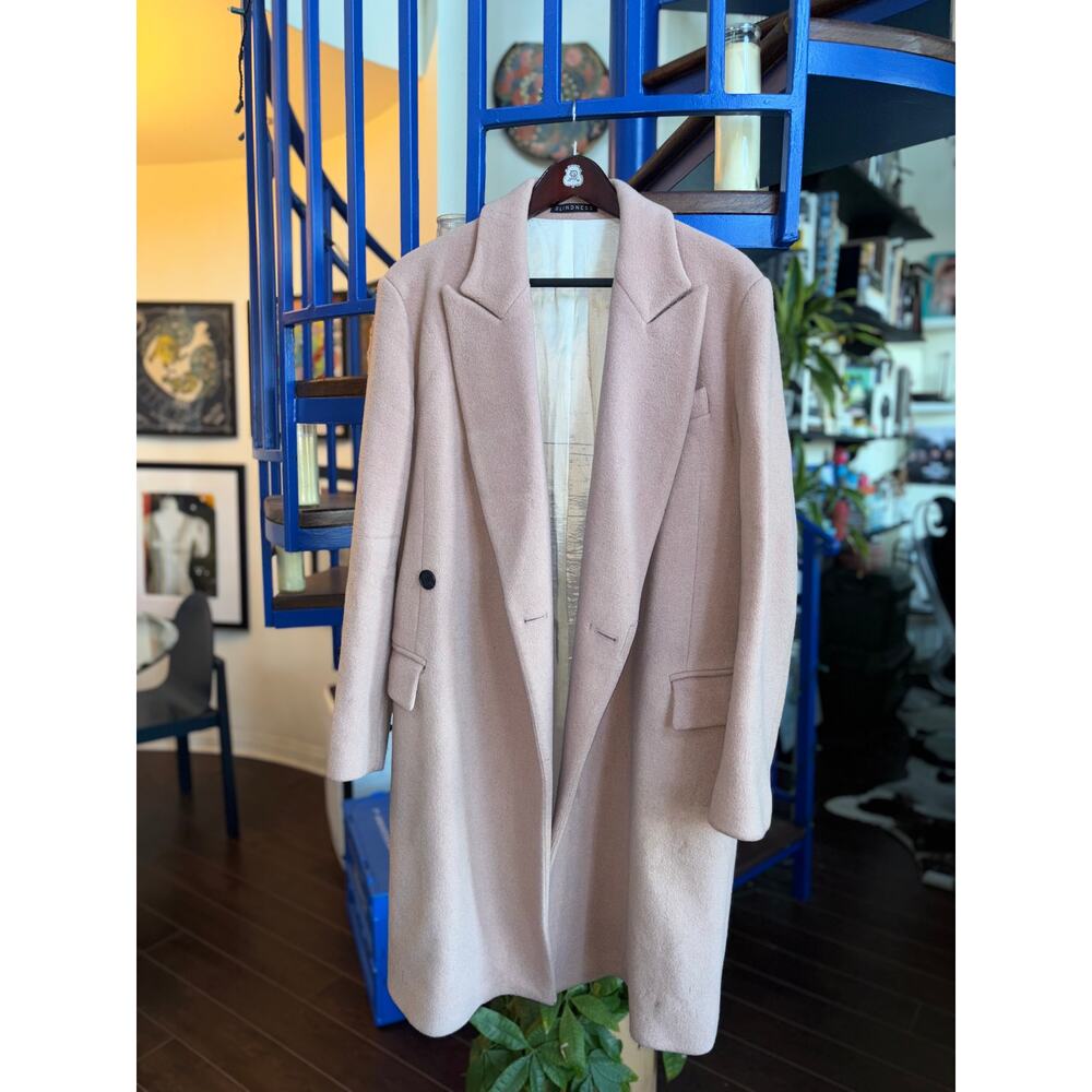 Blindness Japan Pink Wool Blend Long Coat Size M
